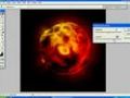 FIRE PLANET - PHOTOSHOP TUTORIAL - 5 MINUTES IN REAL TIME.
