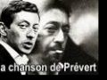 LA CHANSON DE PREVERT