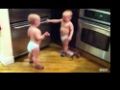 Twin Baby Boys Having A Conversation